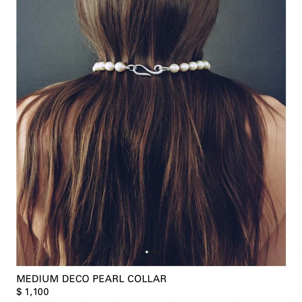 Final Price- No Offers! Sophie Buhai Art Deco White Pearl Necklace - Picture 2 of 8
